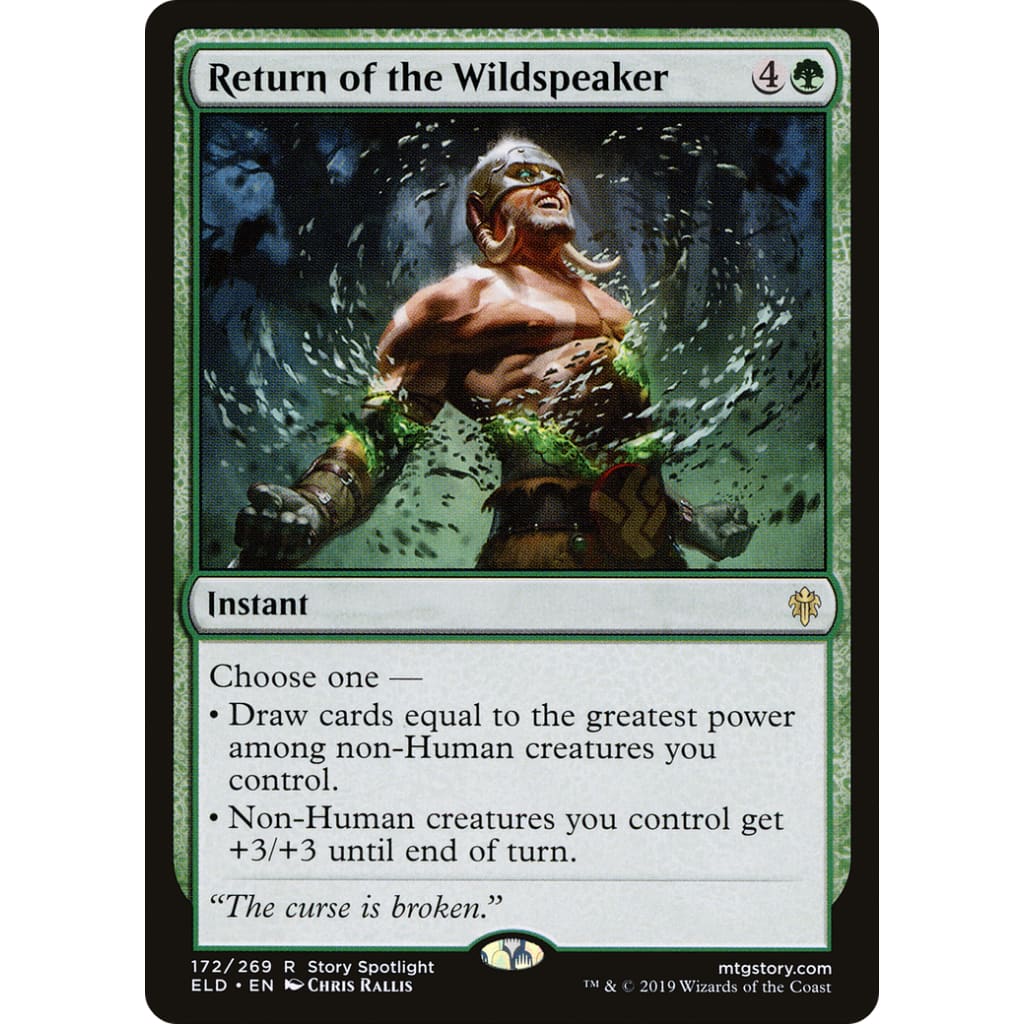 Return of the Wildspeaker (ELD-172) - Single