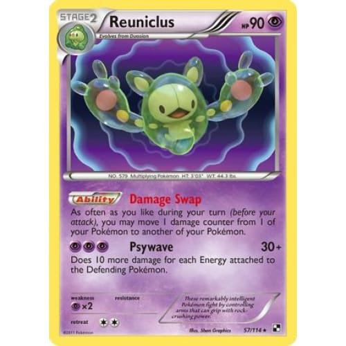 Reuniclus (057/114) Holo Rare Reverse Holofoil - Single