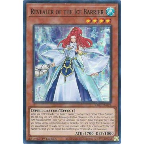 Revealer of the Ice Barrier - RA03-EN028 Super Rare 1st