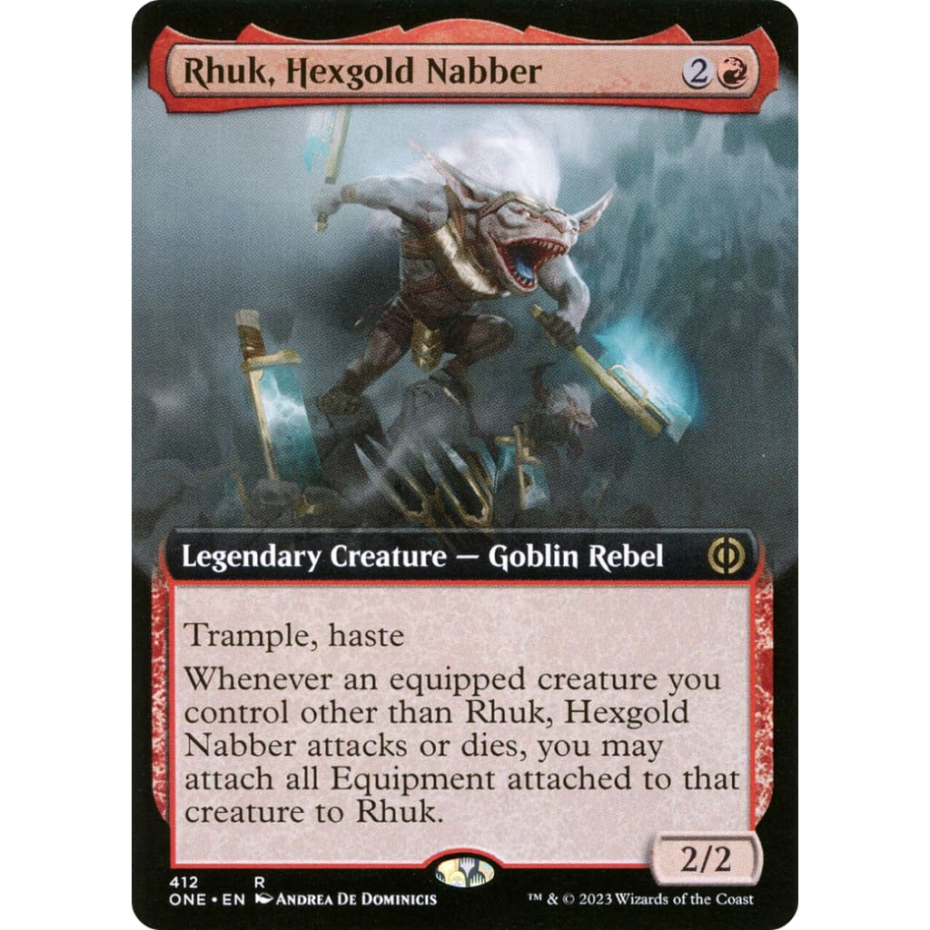 Rhuk Hexgold Nabber (ONE-412): (Extended Art) Foil - Single