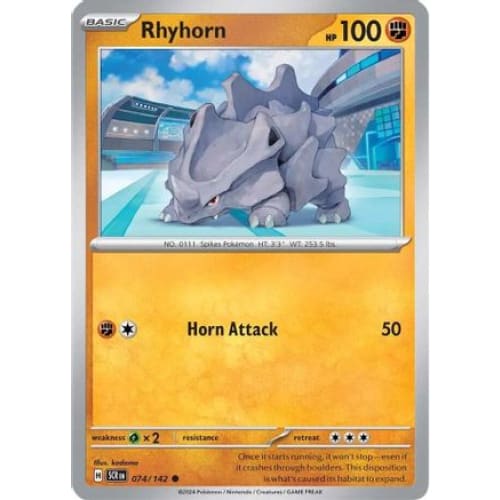 Rhyhorn (74) Common Reverse Holofoil - Single