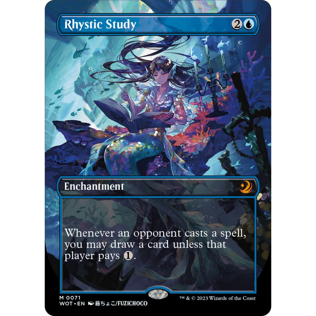 Rhystic Study (WOT-071) (Anime Borderless) - Single