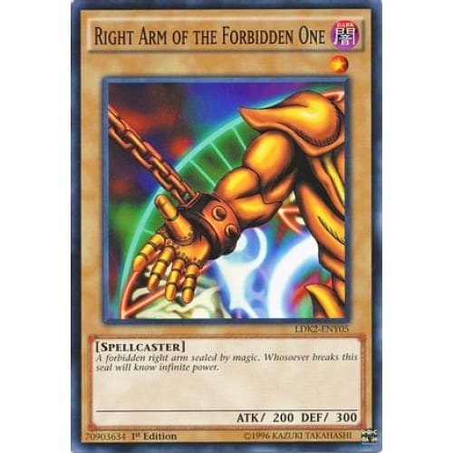 Right Arm of the Forbidden One (LDK2-ENY05) Common / Short