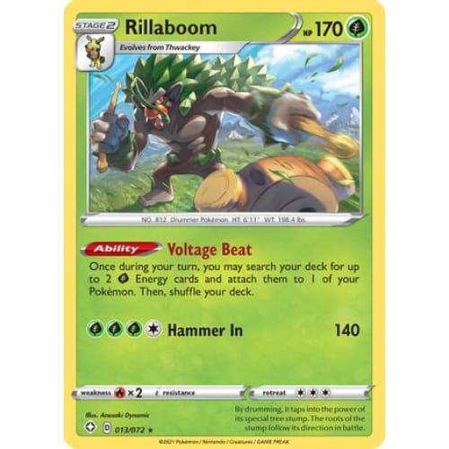 Rillaboom (13) Holo Rare Reverse Holofoil - Single
