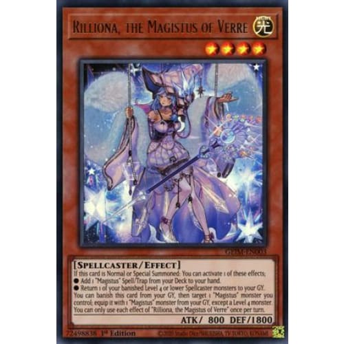 Rilliona the Magistus of Verre (GEIM-EN003) Ultra Rare 1st