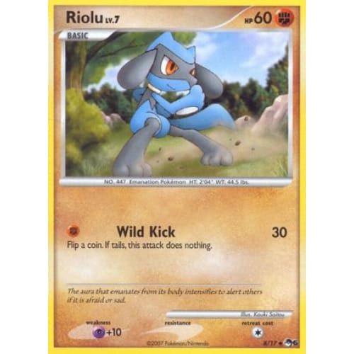 Riolu (008/017) Uncommon Holofoil - Single