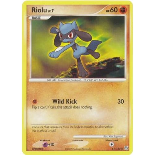 Riolu (061/130) Uncommon Reverse Holofoil - Single
