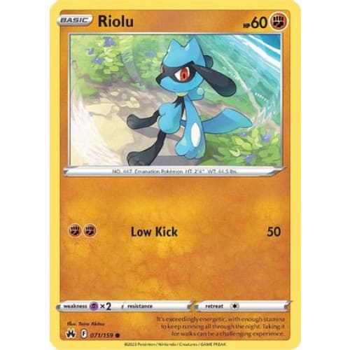 Riolu (071) Common Reverse Holofoil - Single