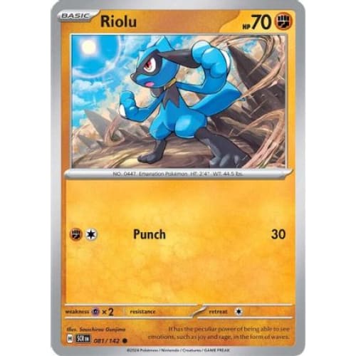 Riolu (81) Common Reverse Holofoil - Single