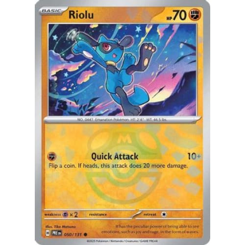Riolu (Master Ball Pattern) (50) Common Holofoil - Single