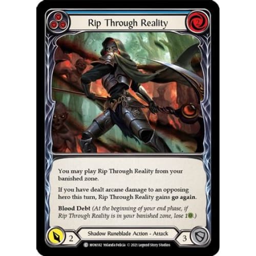 Rip Through Reality (Blue) (MONARCH) 1st Edition - Single