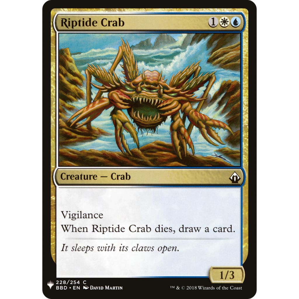 Riptide Crab (PLST-BBD-228) - Single