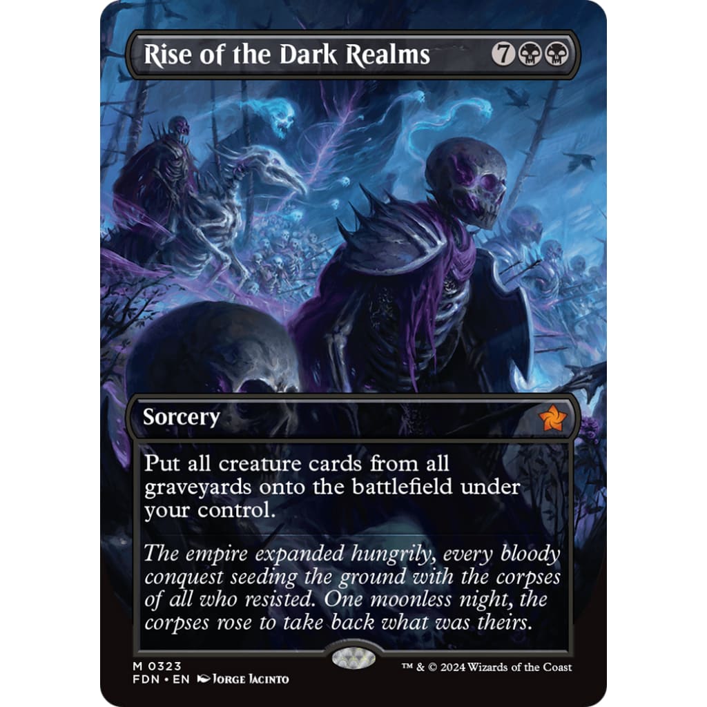 Rise of the Dark Realms (FDN-323) (Borderless) - Single