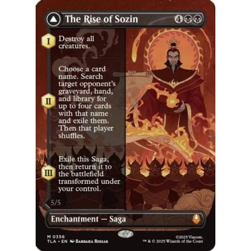 The Rise of Sozin (Borderless) (TLA-356) Foil - Single