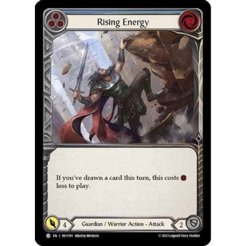 Rising Energy (Blue) (HEAVY HITTERS) Rainbow Foil - Single