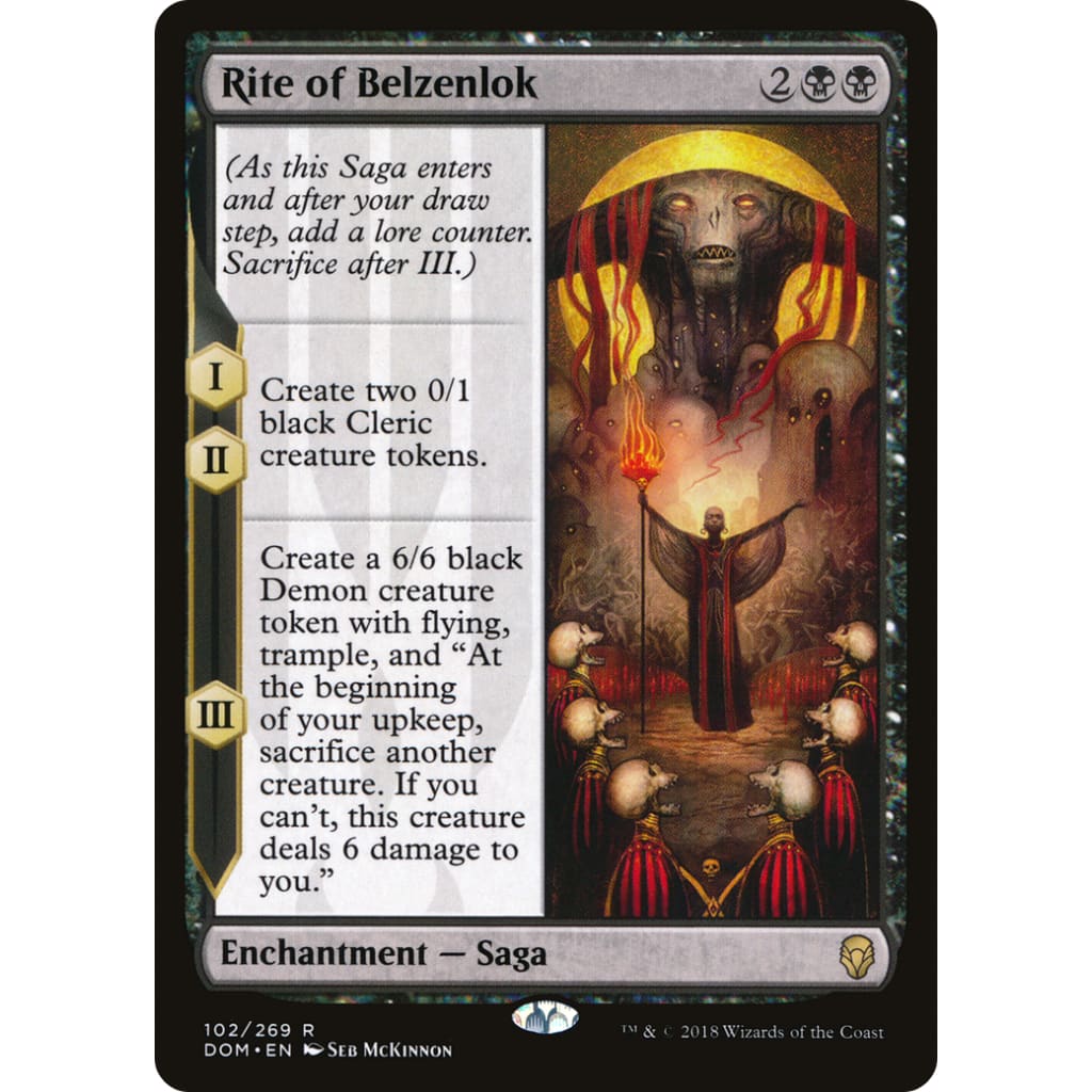 Rite of Belzenlok (DOM-102) Foil - Single