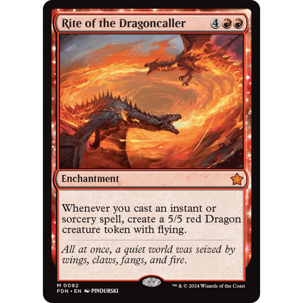 Rite of the Dragoncaller (FDN-092) Foil - Single