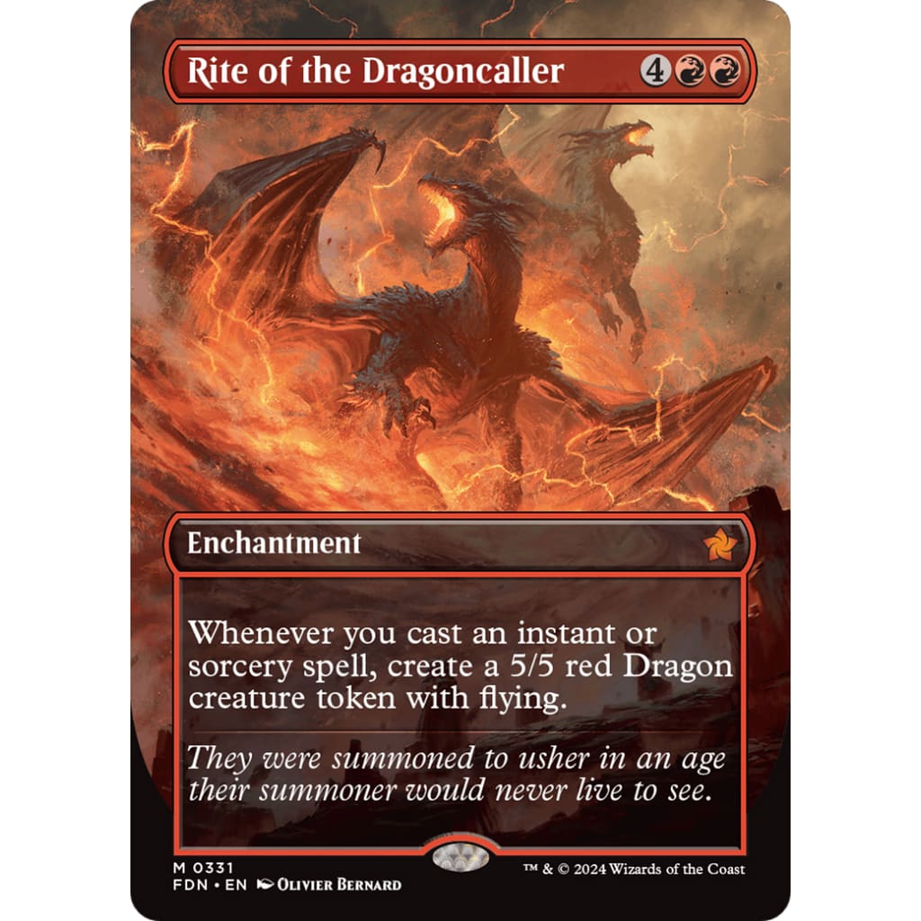 Rite of the Dragoncaller (FDN-331) (Borderless) - Single
