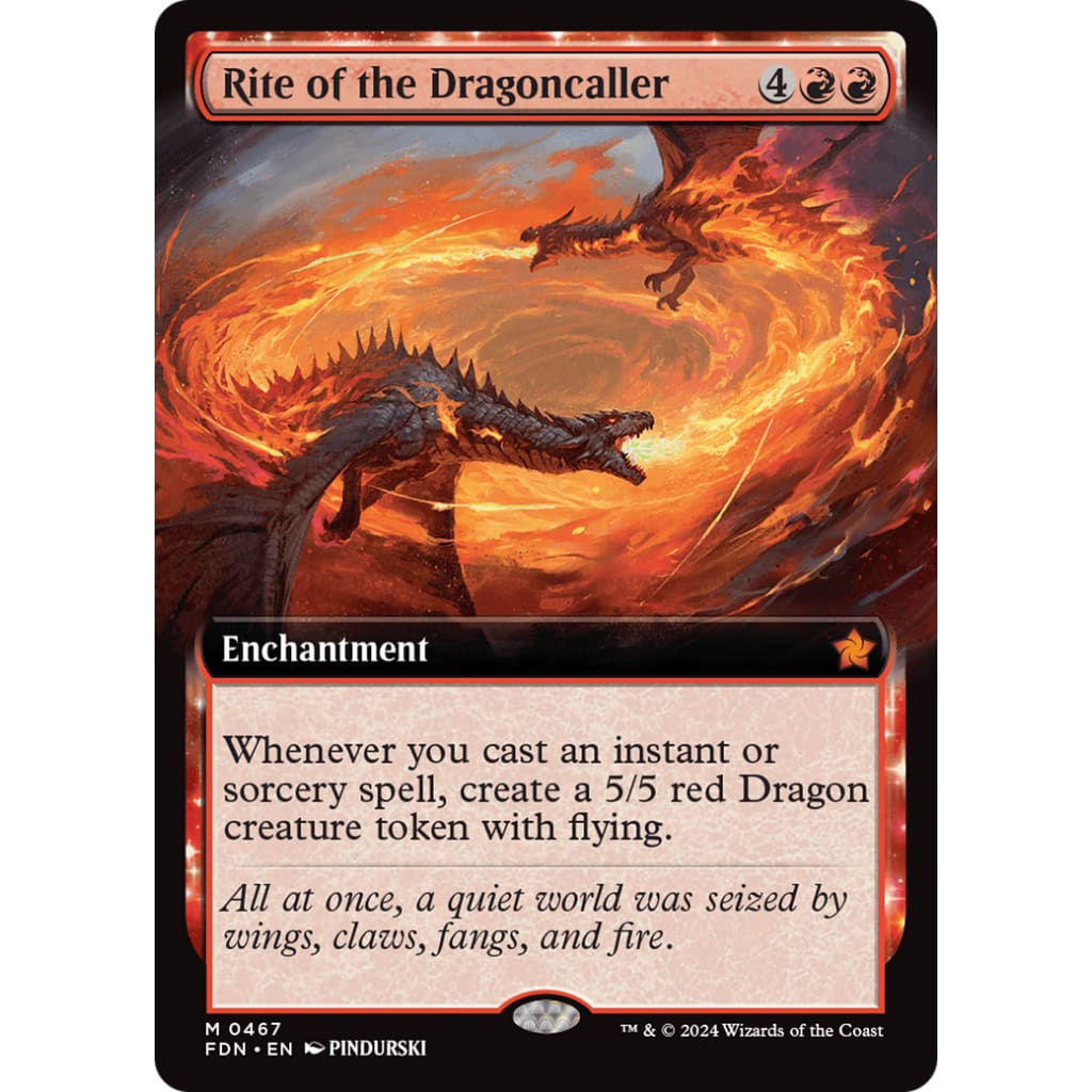 Rite of the Dragoncaller (FDN-467): (Extended Art) Foil