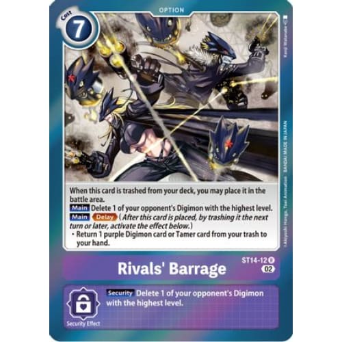 Rivals’ Barrage - ST14-12 - Rare Foil - Single