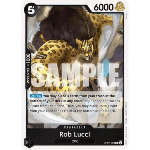 Rob Lucci (093) OP07-093 R 500 Years in the Future Foil