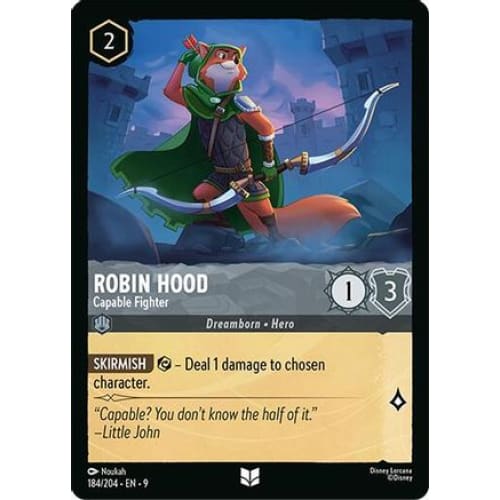 Robin Hood - Capable Fighter (184/204) - Fabled Cold Foil