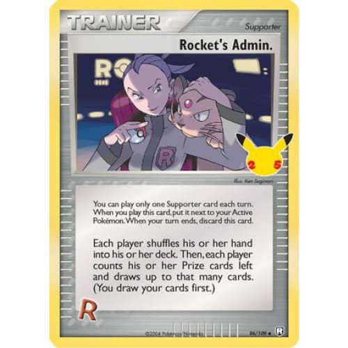 Rocket’s Admin. (086/025) Rare Holofoil - Single