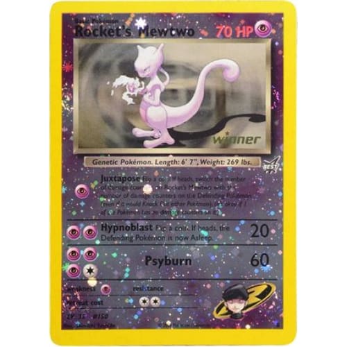 Rocket’s Mewtwo (008/009) Promo Reverse Holofoil - Single