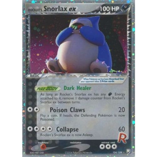 Rocket’s Snorlax ex (104) Ultra Rare - Single