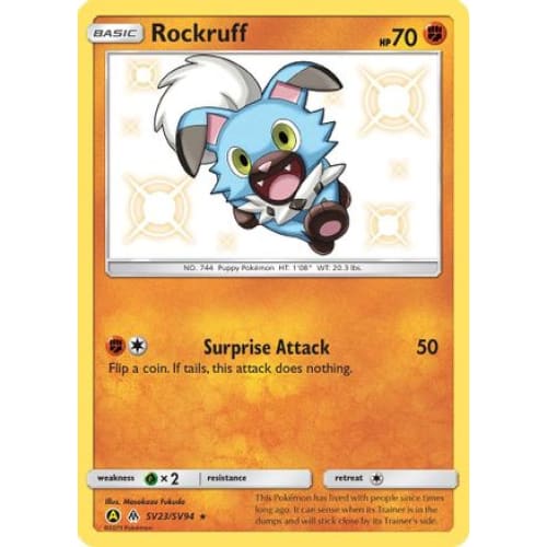 Rockruff (SV23/094) Rare Shiny Holofoil - Single