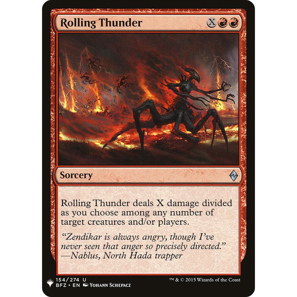 Rolling Thunder (PLST-BFZ-154) - Single