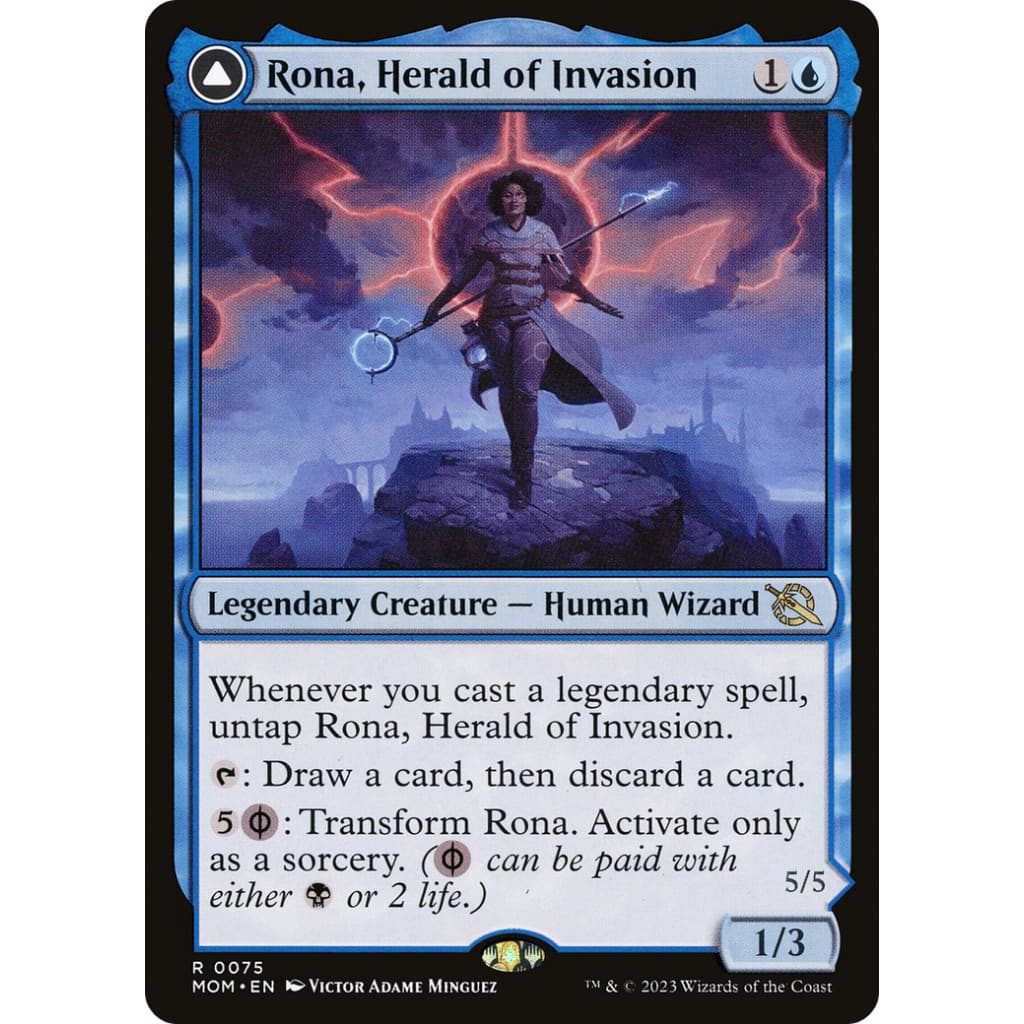 Rona Herald of Invasion // Tolarian Obliterator (MOM-075)