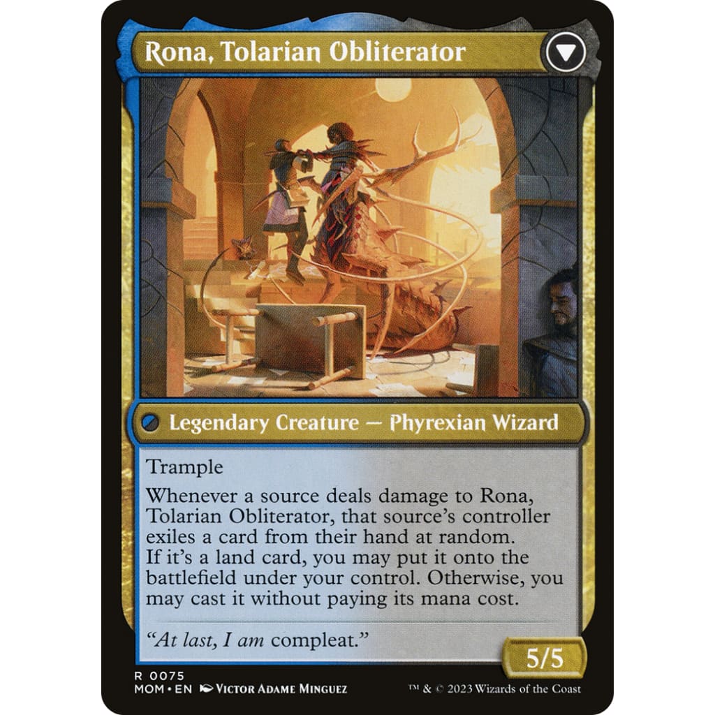 Rona Herald of Invasion // Tolarian Obliterator (MOM-075)