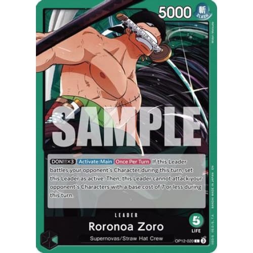 Roronoa Zoro (020) OP12-020 L Legacy of the Master - Single
