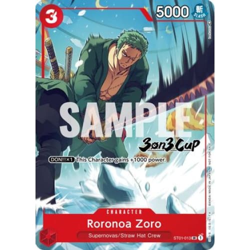 Roronoa Zoro (3-on-3 Cup) [Participant] ST01-013 SR