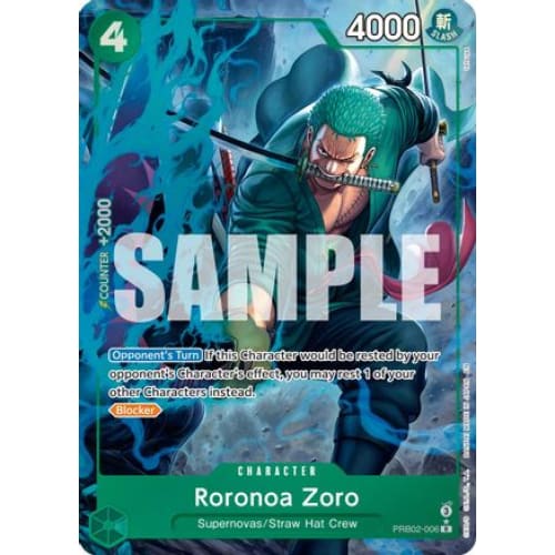 Roronoa Zoro (Alternate Art) PRB02-006 R Premium Booster