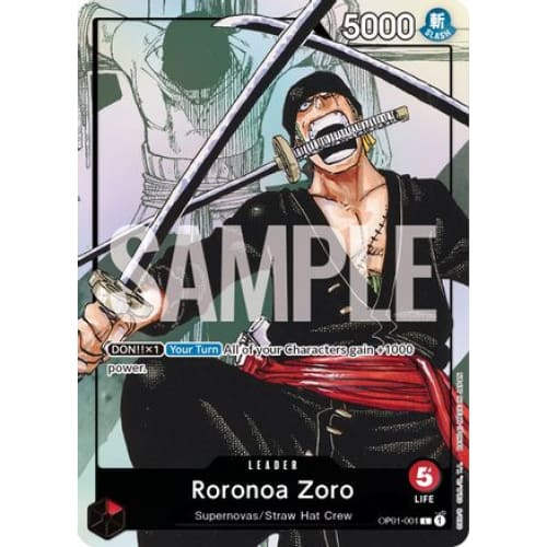 Roronoa Zoro - OP01-001 (Alternate Art) PR One Piece