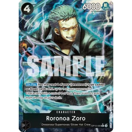 Roronoa Zoro - OP10-095 (Alternate Art) R Premium Booster