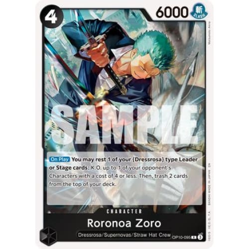 Roronoa Zoro - OP10-095 (Reprint) R Premium Booster -The