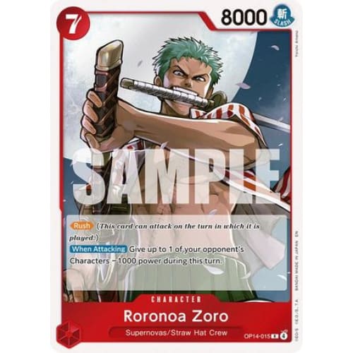Roronoa Zoro - OP14-015 R The Azure Sea’s Seven Foil