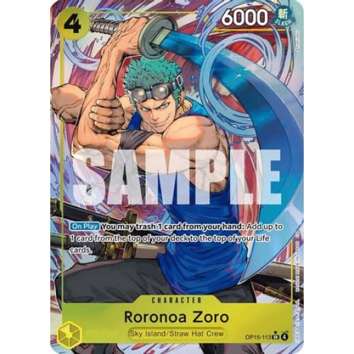 Roronoa Zoro (OP15-113) (Alternate Art) OP15-113 SR