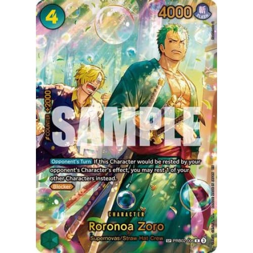 Roronoa Zoro - PRB02-006 (SP) (Alternate Art) R The Azure