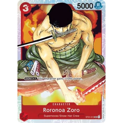 Roronoa Zoro ST01-013 SR Starter Deck 1: Straw Hat Crew