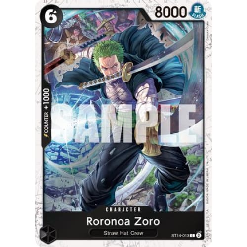 Roronoa Zoro - ST13-013 (Pirate Foil) ST14-013 C Premium