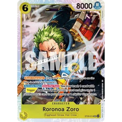 Roronoa Zoro ST29-014 SR Starter Deck 29: Egghead Foil