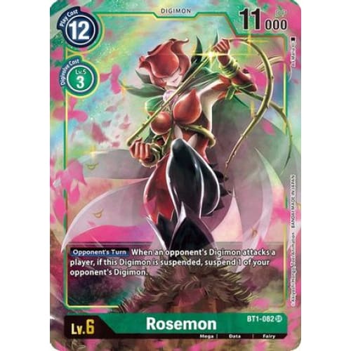 Rosemon (Alternate Art) (BT1-082 SR) Super Rare Foil