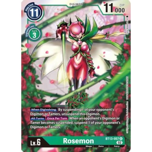 Rosemon - BT13-057 - Rare Foil - Single