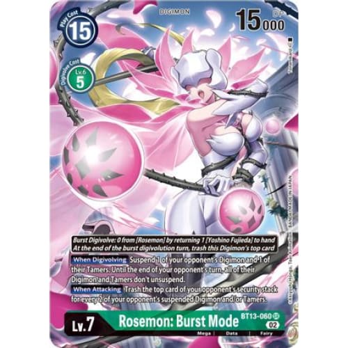 Rosemon: Burst Mode (Alternate Art) - BT13-060 - Super Rare