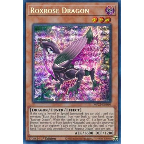 Roxrose Dragon (MP22-EN060) Prismatic Secret Rare 1st