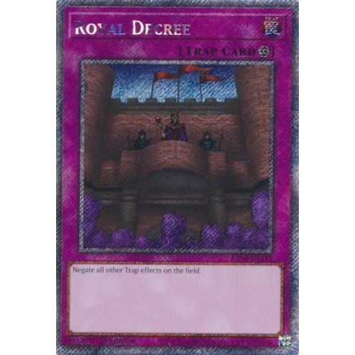 Royal Decree (Platinum Secret Rare) - RA04-EN113 Platinum